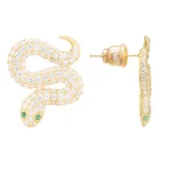 10. Snake Coiled Stud Earrings&nbsp;