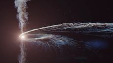 An unfortunate star gets shredded by a supermassive black hole.