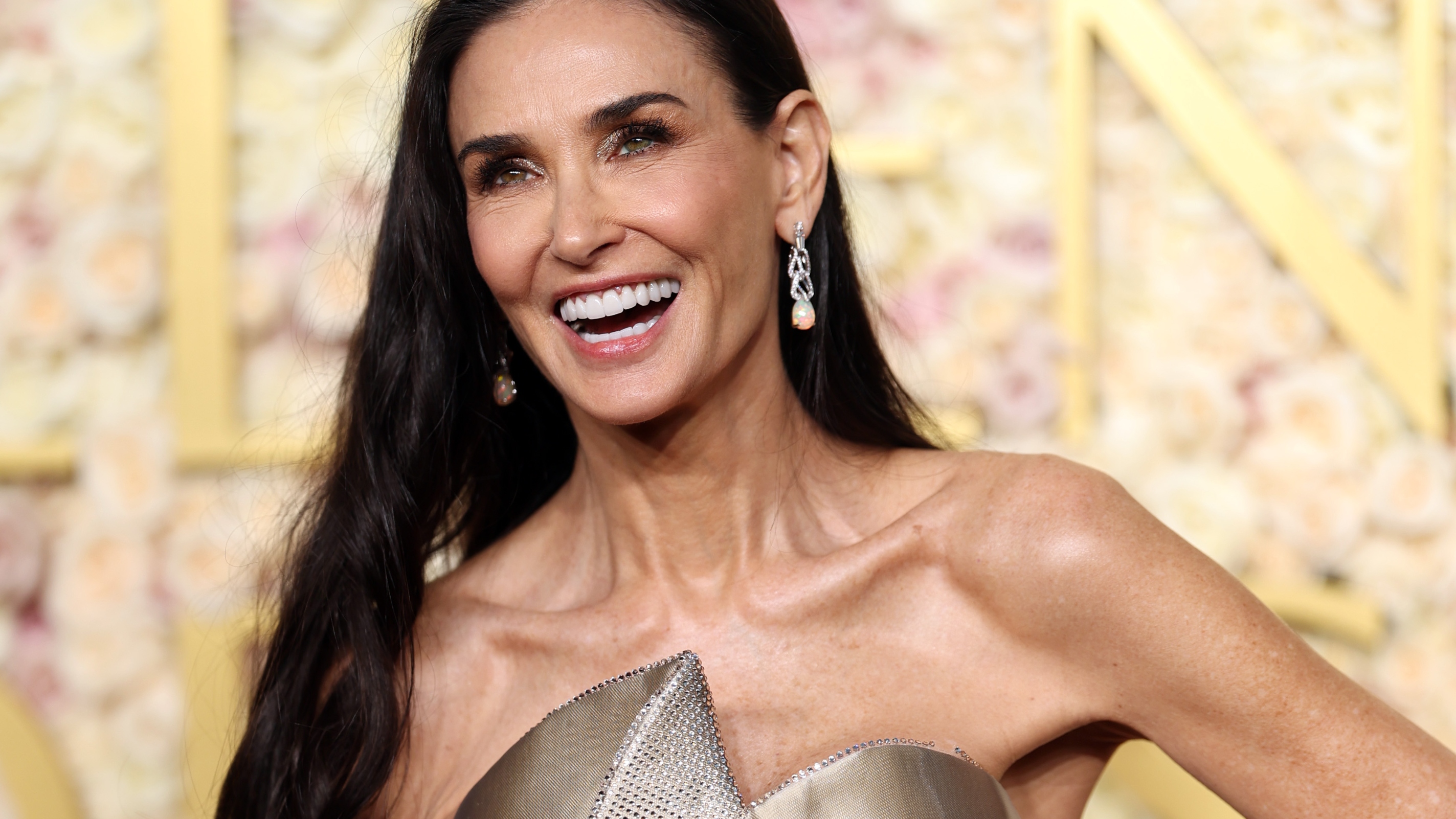 Demi Moore at the Golden Globe Awards 2025