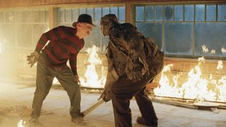 Robert Englund and Ken Kirzinger in Freddy vs Jason