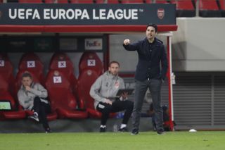 Mikel Arteta's Arsenal are through to the last 16 of the Europa League