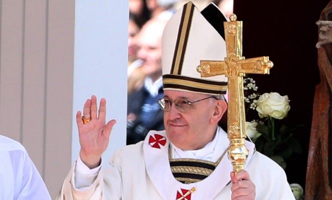 Pope Francis at his Inauguration Mass in St Peter&amp;#039;s Square on March 19.