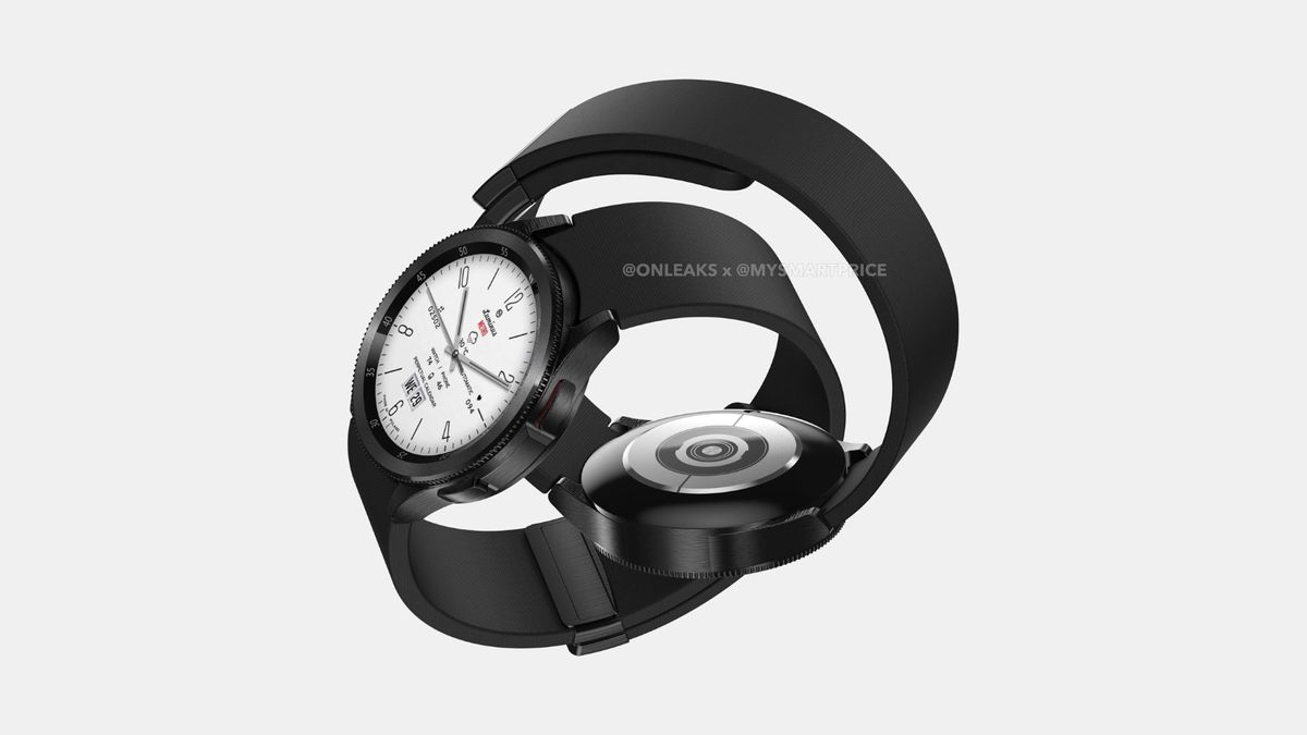 Render of alleged Samsung Galaxy Watch 6 Classic design