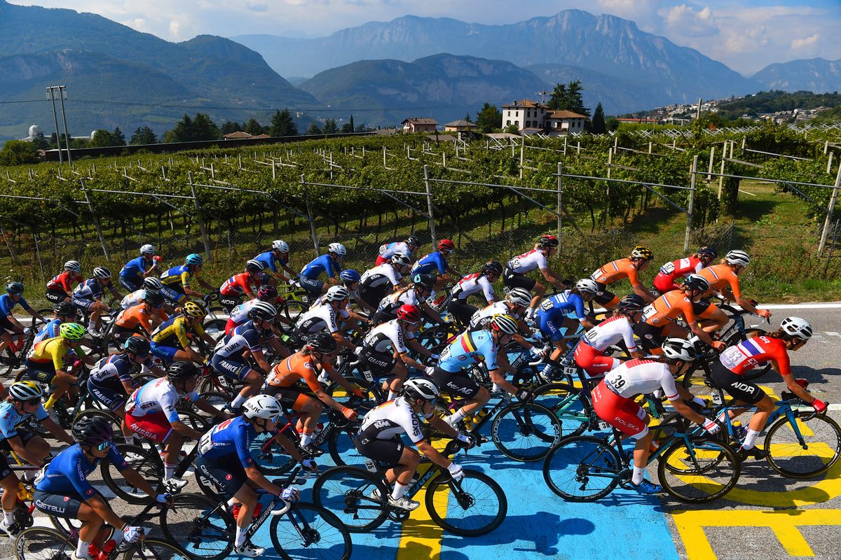 The European Championship women's peloton