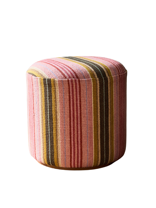 Kacey Striped Ottoman