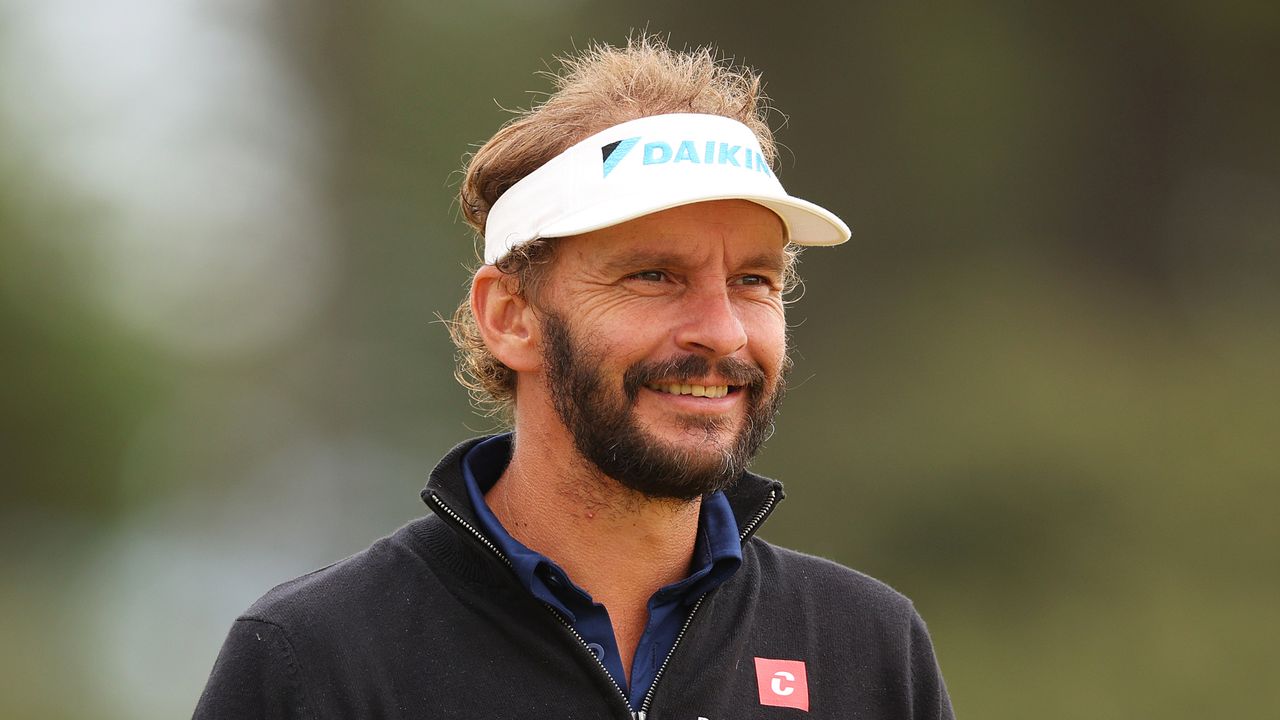 Joost Luiten smiles while at the 2024 Scottish Open