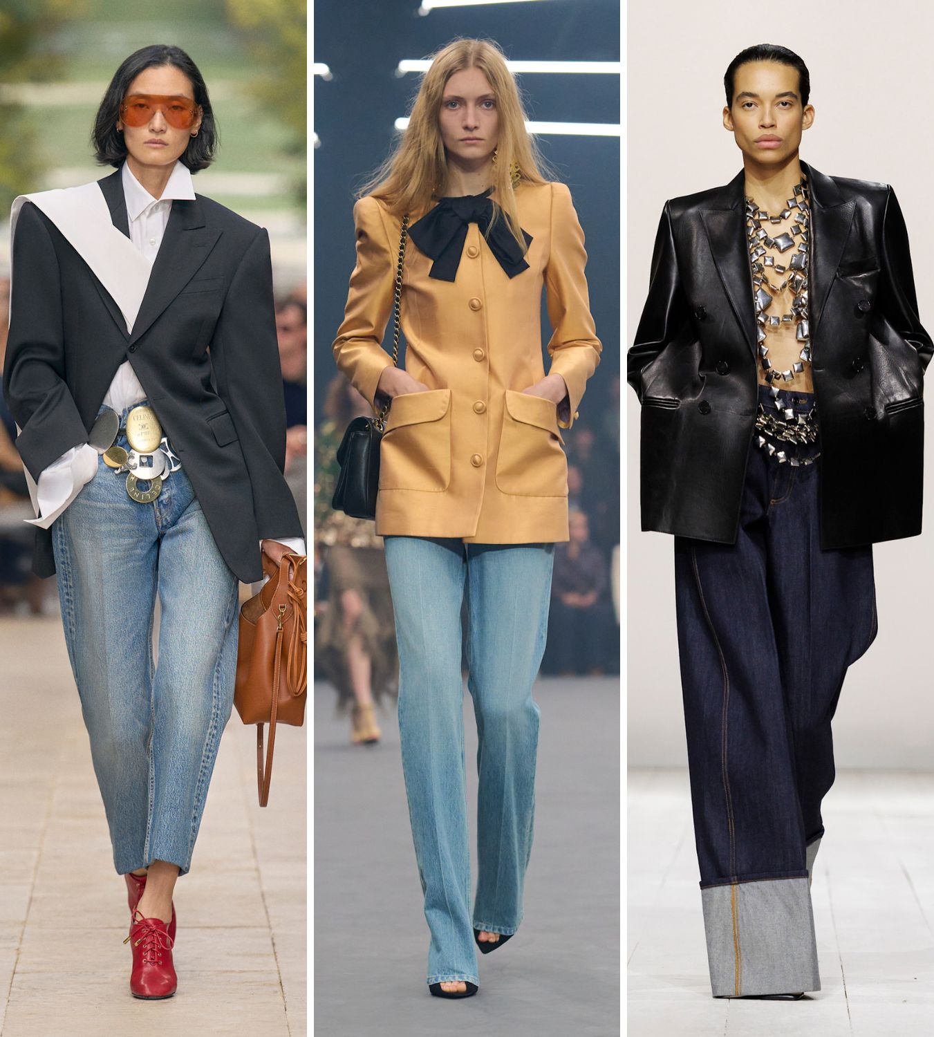 BLAZER AND JEANS CATWALK