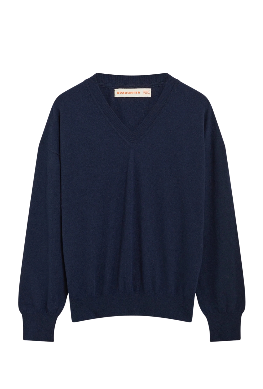 &amp;amp; Daughter, Tahra Cashmere V-Neck