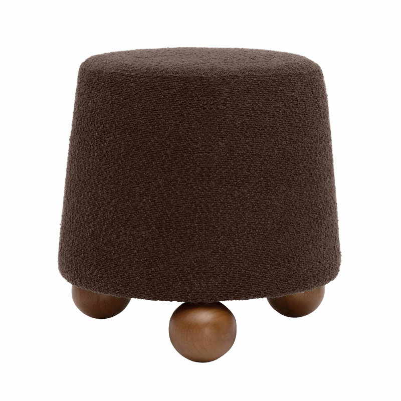 Tov Furniture Jaine Boucle Stool | Wayfair