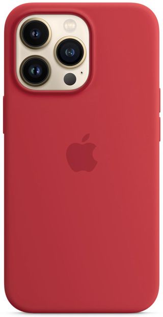 Apple Iphone 13 Pro Silicone Case With Magsafe Product Red Render Cropped
