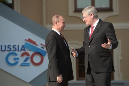 Canadian prime minister disses Putin: 'I guess I'll shake your hand'