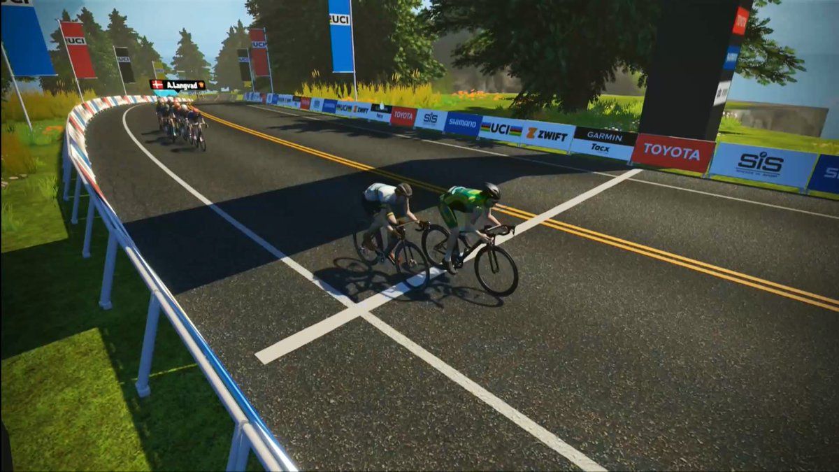 Ashleigh Moolman-Pasio won the first women's Esport World Championships