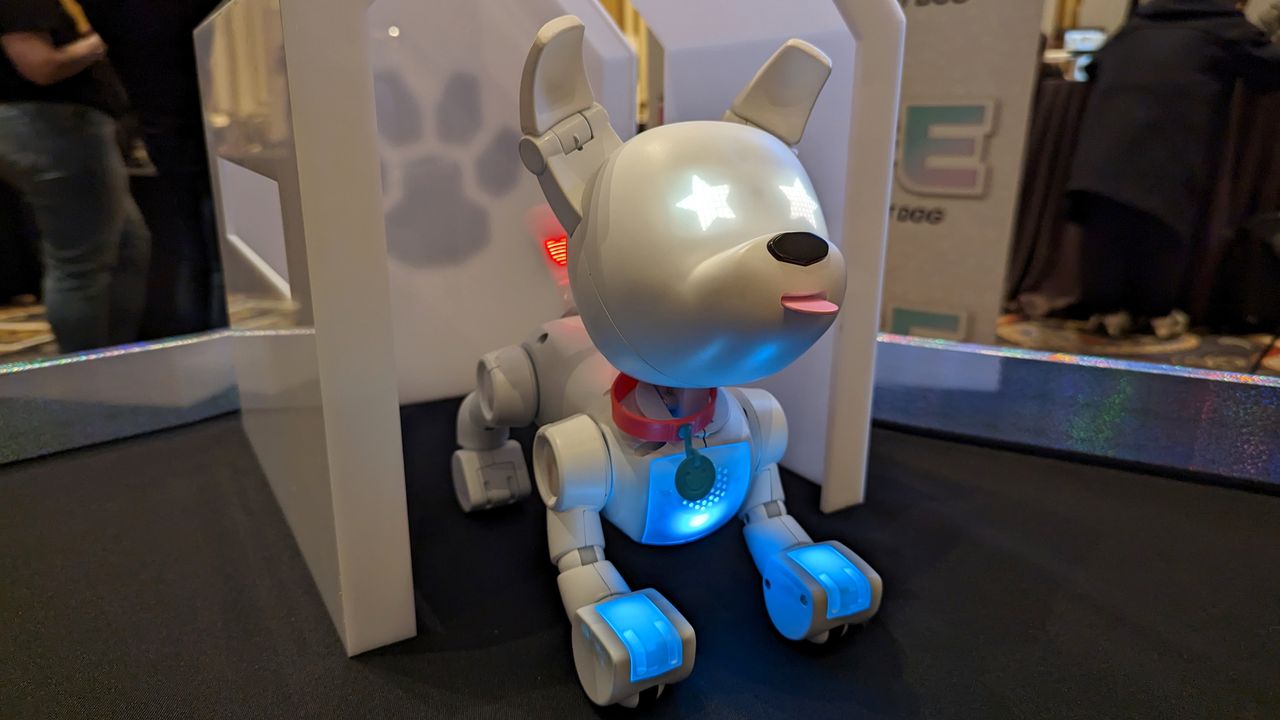 WowWee Dog-E robot dog toy at Showstoppers, CES 2023