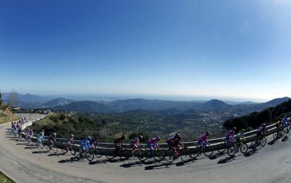The sun was out for another hilly stage in Sardinia