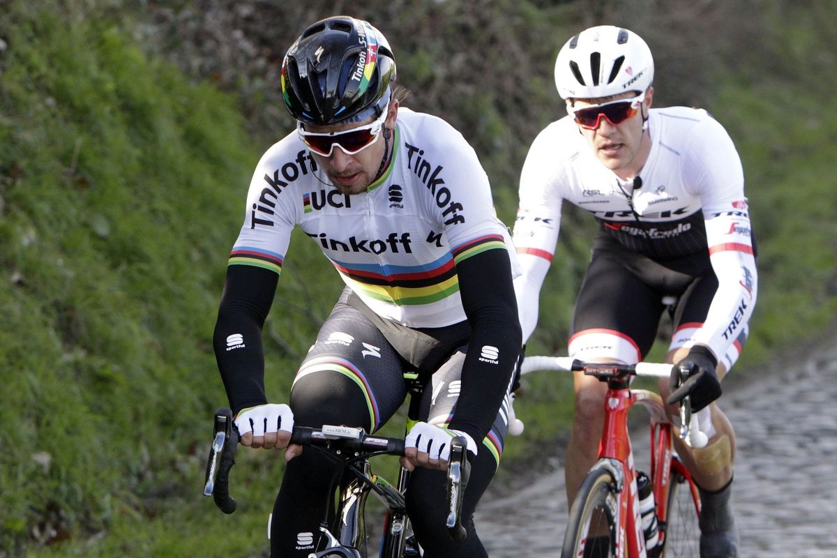 Peter Sagan (Tinkoff) and Jasper Stuyven (Trek-Segafredo)