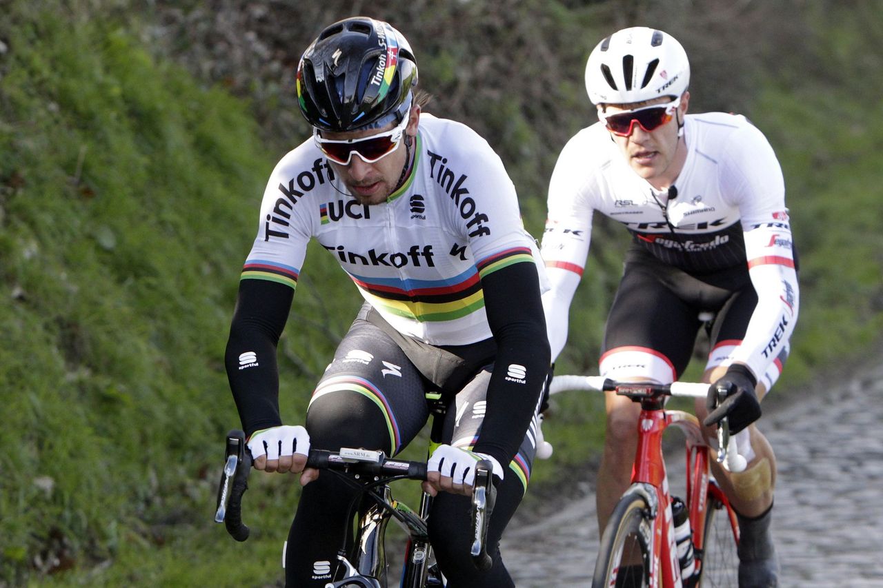 Peter Sagan (Tinkoff) and Jasper Stuyven (Trek-Segafredo)