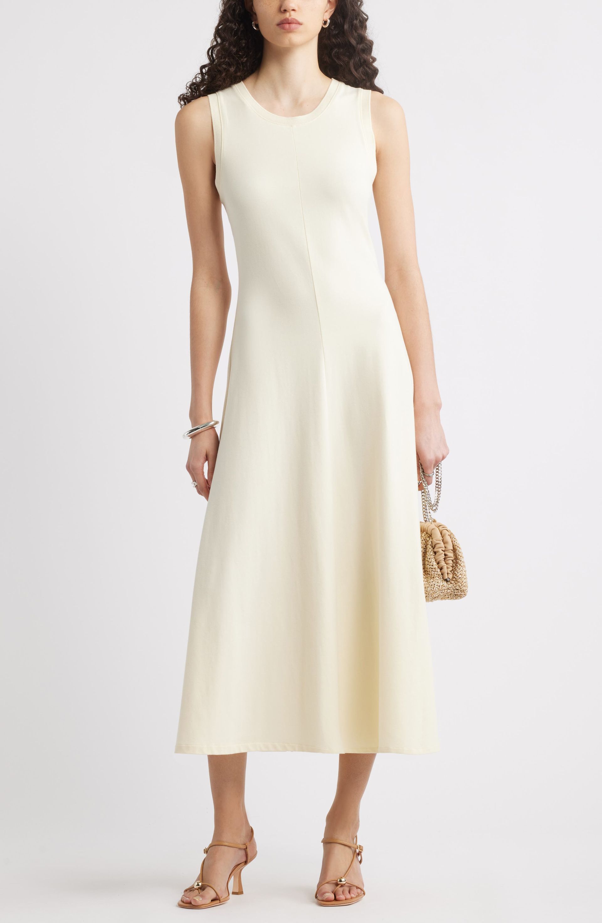 Nordstrom, Sleeveless Cotton Blend Dress