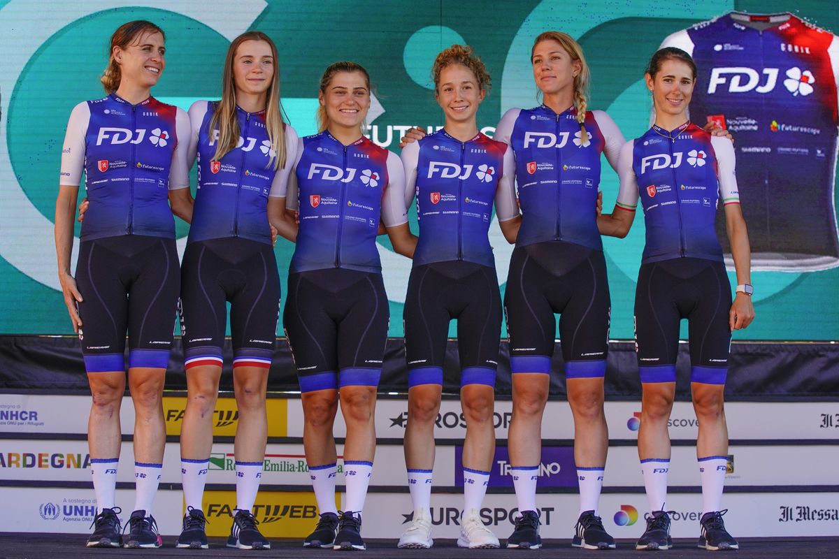 Giro d'Italia Donne 2022 - 33rd Edition - Teams Presentation - 29/06/2022 - FDJ Nouvelle-Aquitaine Futuroscope - photo Massimo Fulgenzi/PMG Sport/SprintCyclingAgency&Acirc;&copy;2022