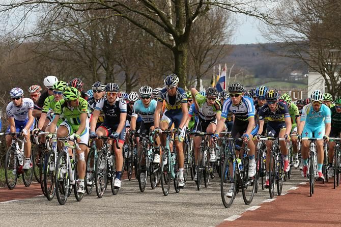 The peloton in the Amstel Gold Race
