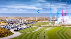 An aerial view of the Trump International Scotland venue