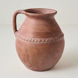 Camila Rust Terracotta Vase with Handle