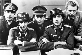 a still from a police sketch in monty python's flying circus