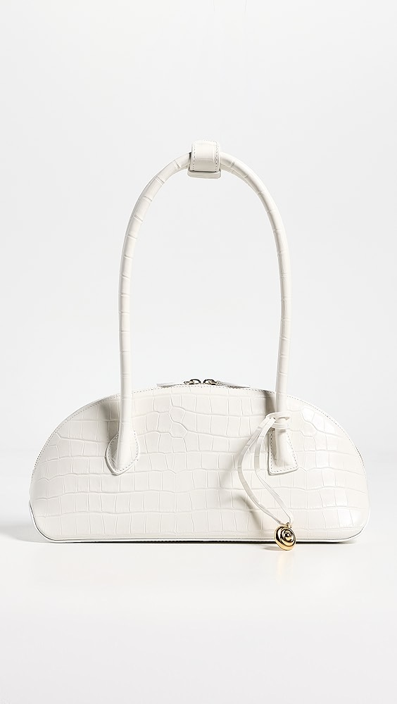Ew Dome Shoulder Bag - White Gold Charm