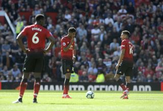 Manchester United were beaten at home by relegated Cardiff in their final game of the season