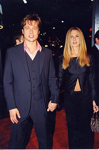 Jennifer Aniston and Brad Pitt, 'Fight Club' Premiere, 1999