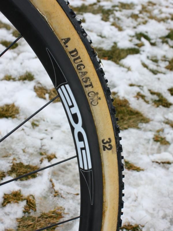 Edge Composites supplies Page with an extra-strong version of its 25mm-deep carbon tubular rims.