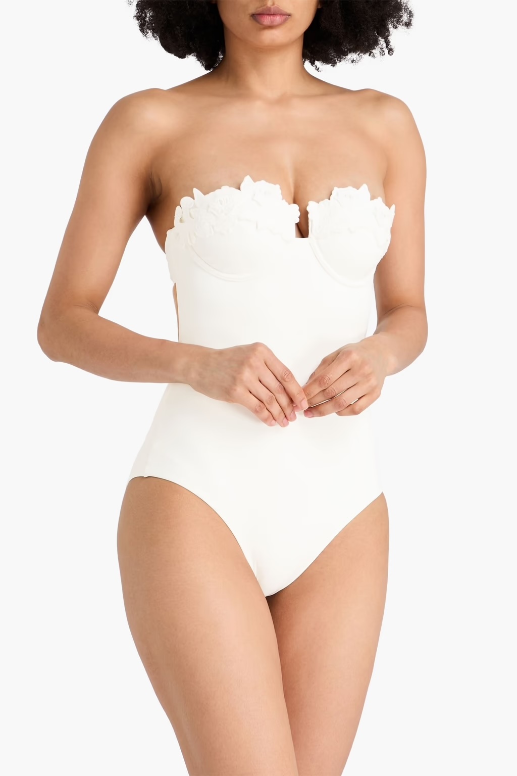 Zimmerman, Embroidered bandeau swimsuit