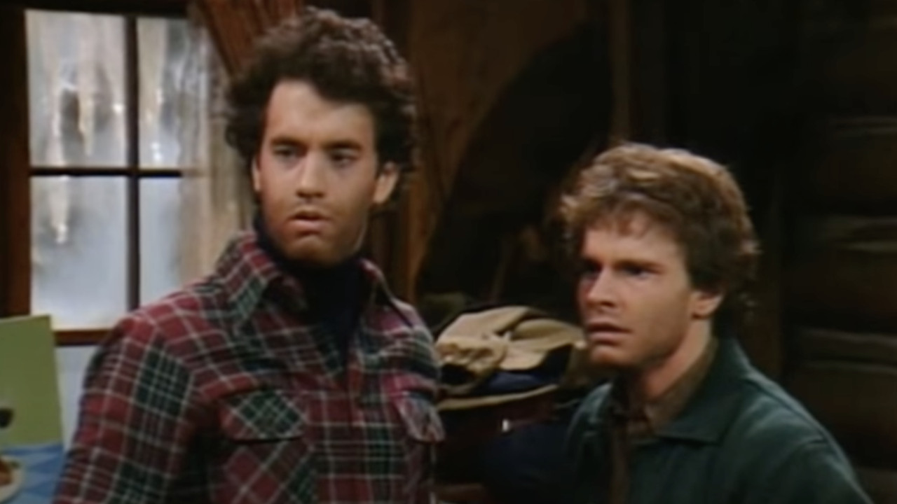 Tom Hanks and Peter Scolari on Bosom Buddies