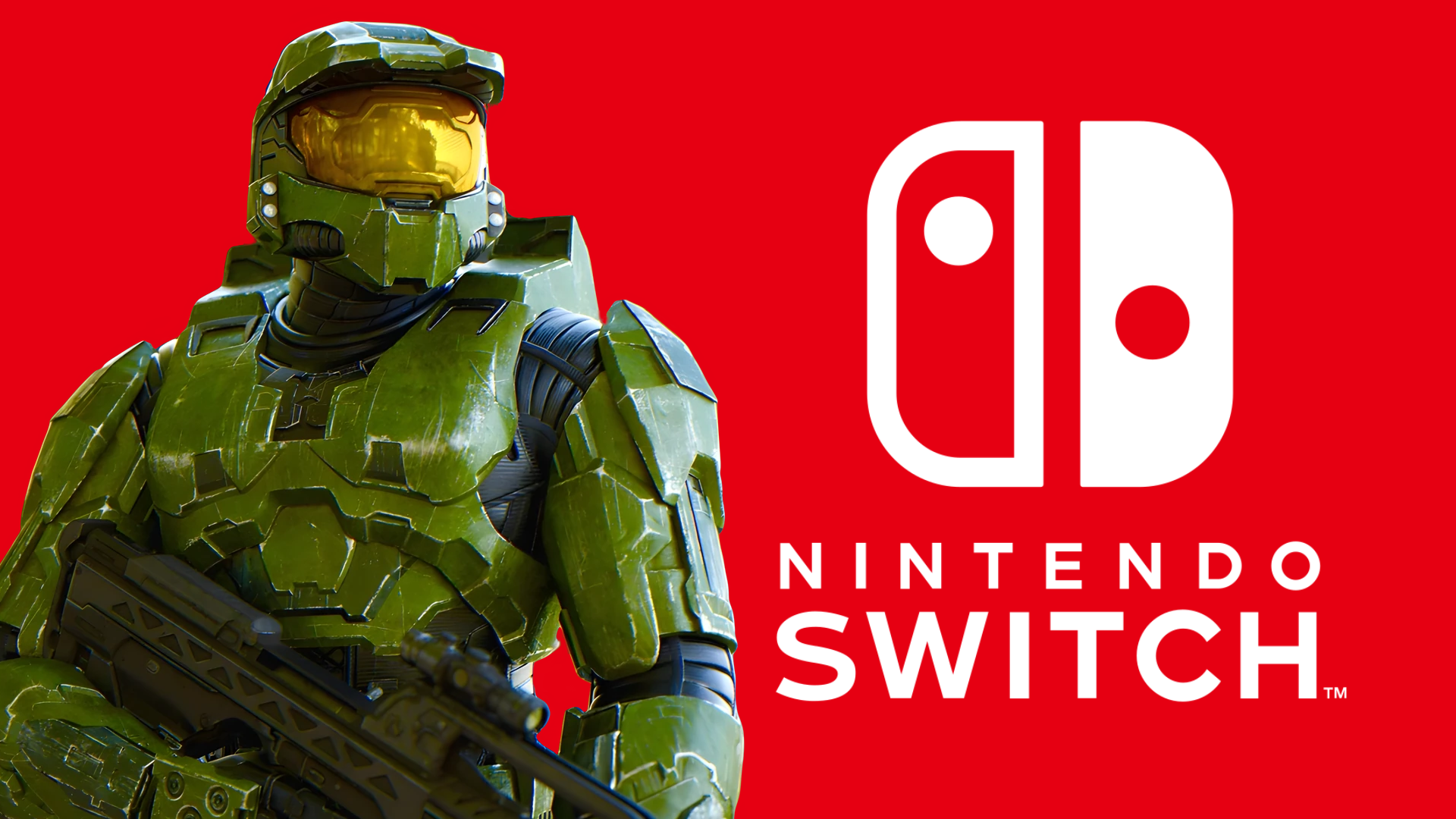 Master Chief next to the Switch logo
