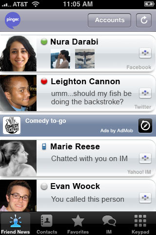 Review: Pinger, the Social Dialer for iPhone | iMore