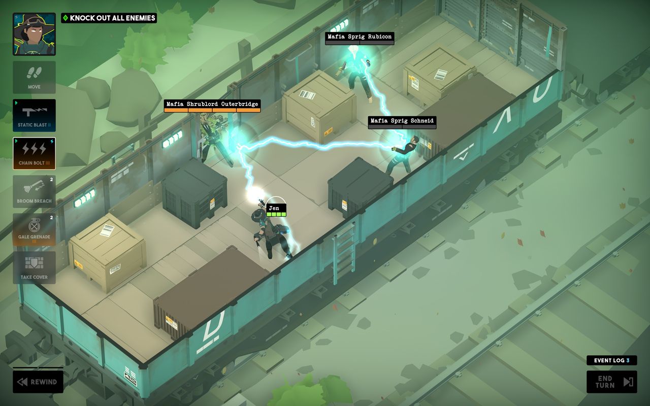 tactical view of lightning bouncing