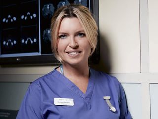 Tina Hobley as Chrissie Williams in Holby City