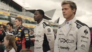 Damson Idris and Brad Pitt in F1