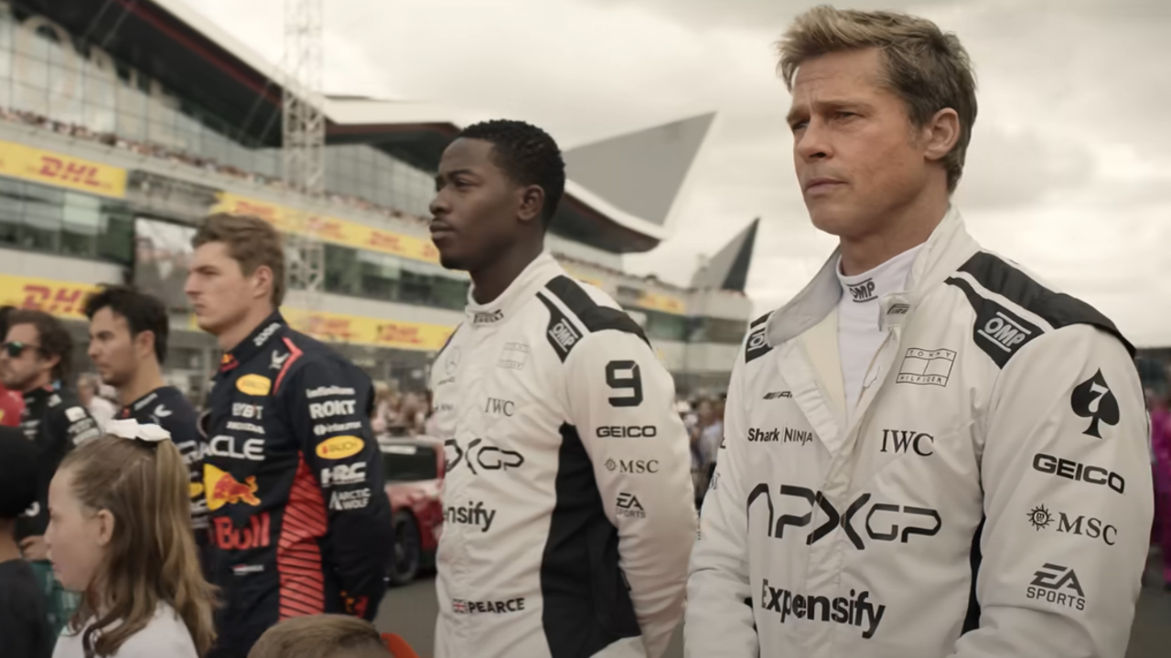 Damson Idris and Brad Pitt in F1