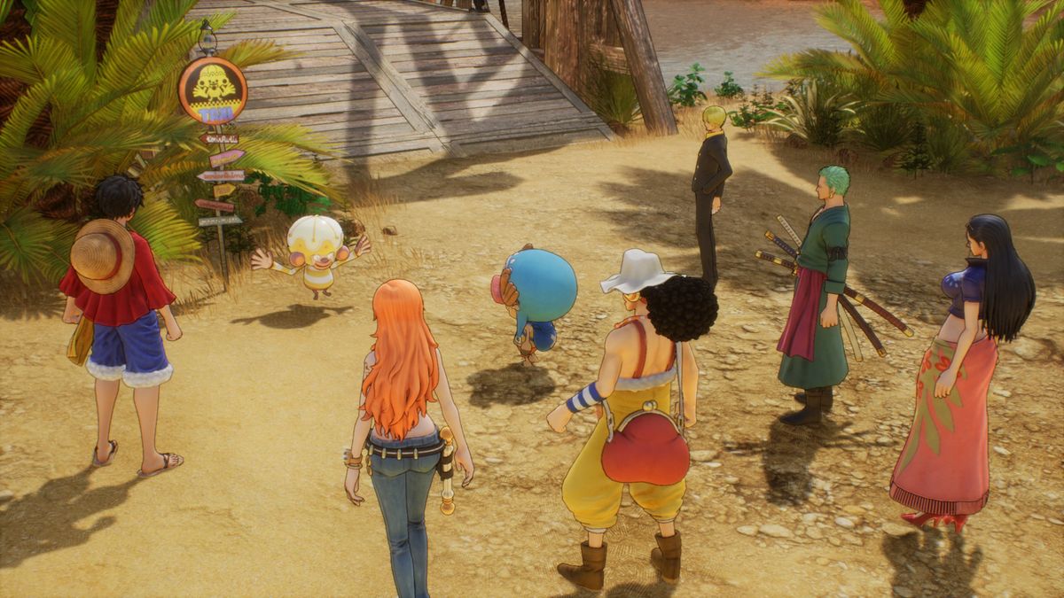 One Piece Odyssey fast travel - a Yoisa and the crew