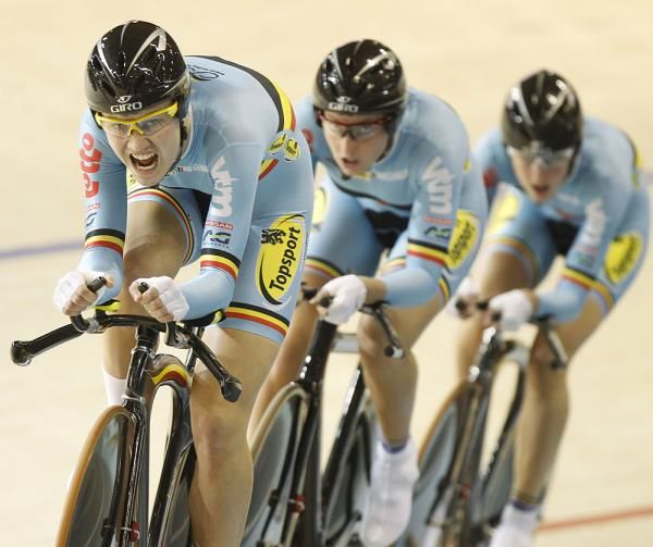 The Belgian women's pursuit team