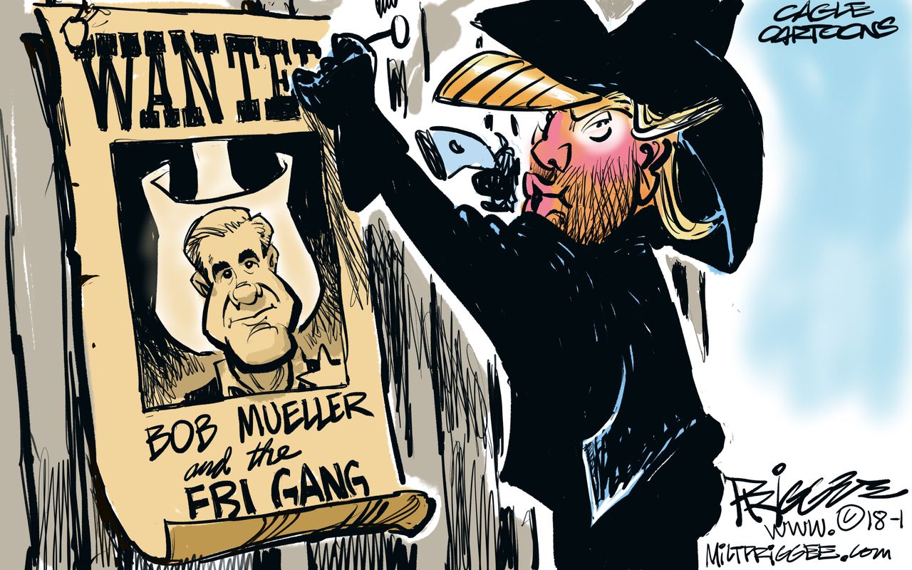 Political cartoon U.S. Mueller FBI Russia investigation