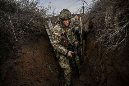 Ukrainian soldier