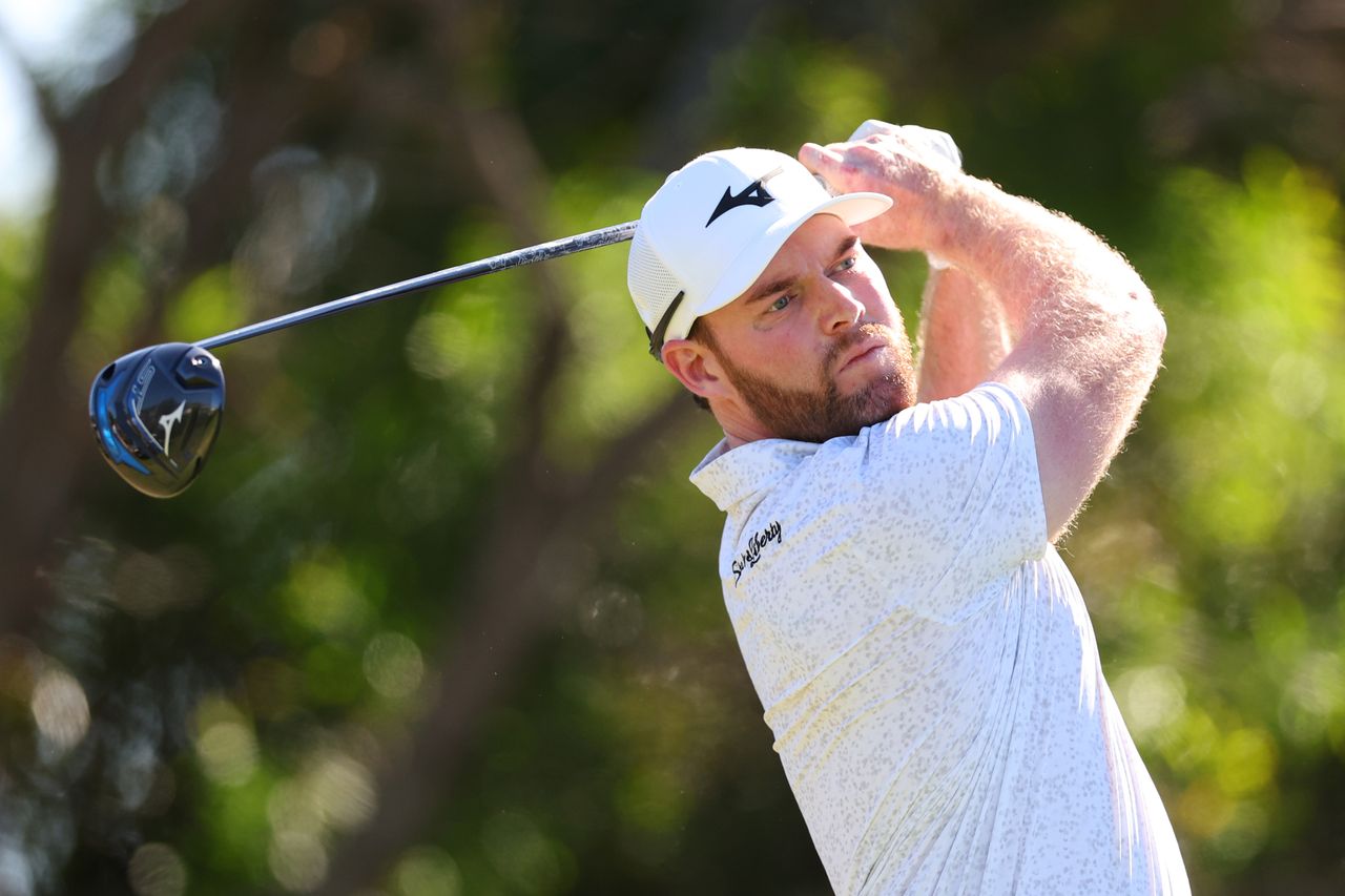 Grayson Murray hits a drive
