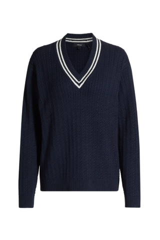 Theory Tennis Cotton-Cashmere Sweater 