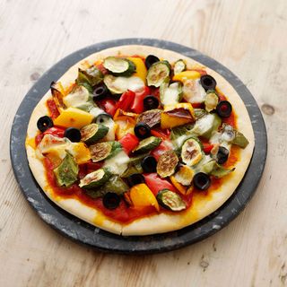 Pesto Pizza with Courgette