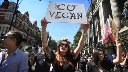 A vegan activist