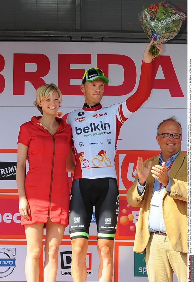 Lars Boom on the podium