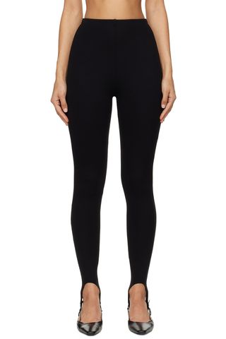 Black Rio Stirrup Leggings