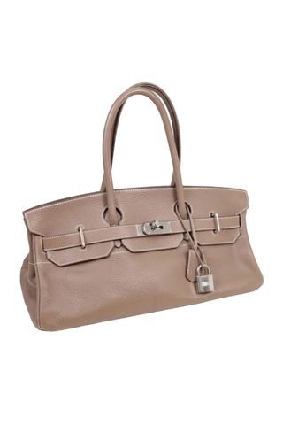 Birkin Shoulder Leather Handbag