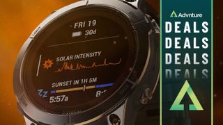 Close-up of Garmin Fenix 7 Pro watch face